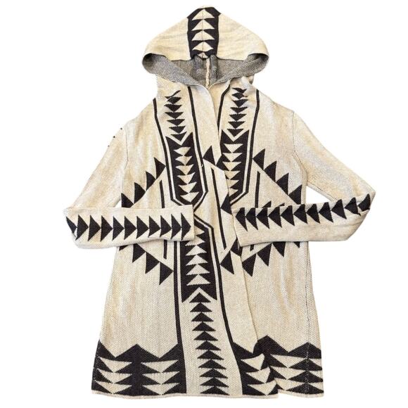 lovestitch Sweaters - Lovestitch Geometric Aztec Open Front Cardigan Size S/M